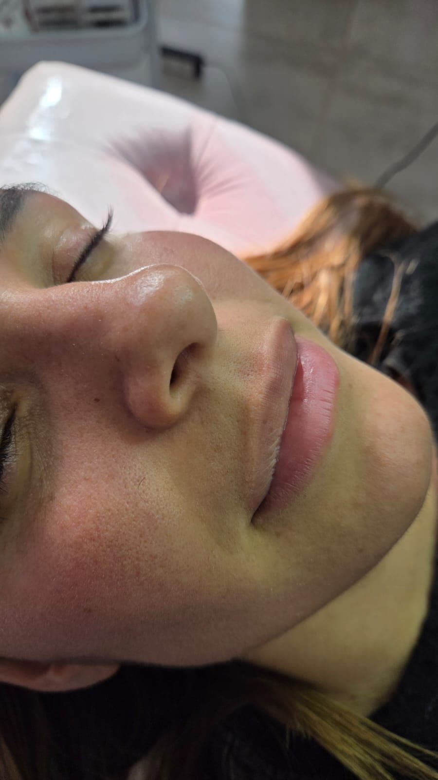 Antes de acuarela lips