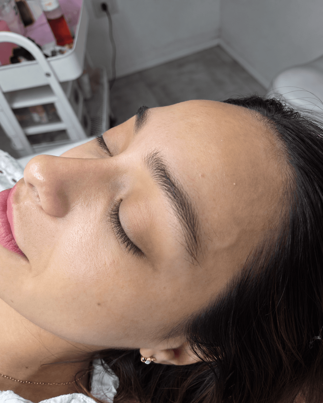 Antes de Microblading de cejas